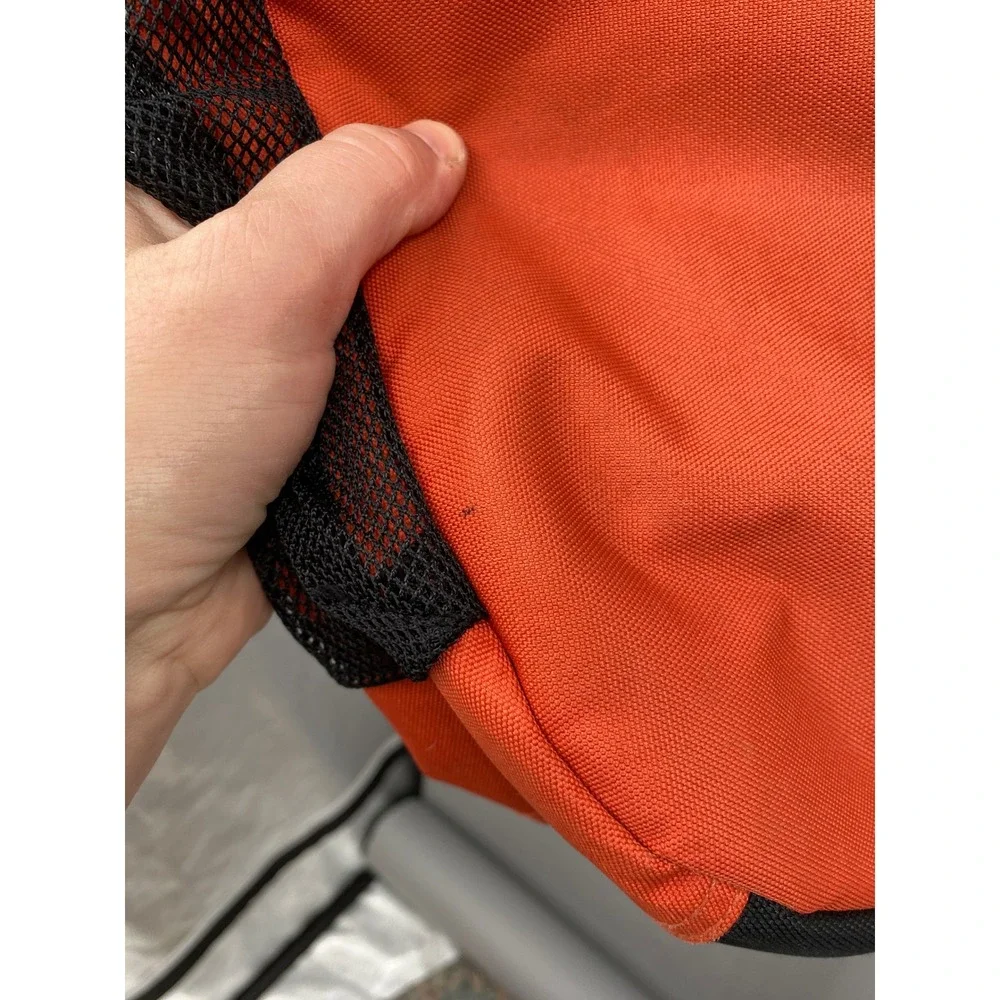 Eddie‎ Bauer Messenger Bag Unisex Orange Grey Crossbody Laptop Travel Utility